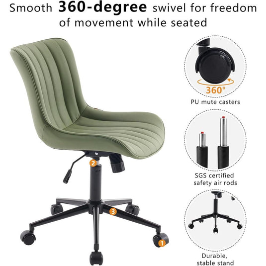 Silla De Oficina YOUNIKE Sin Brazos Con Ruedas