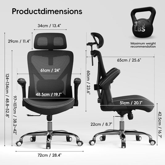 Silla De Oficina Ergalithic Ergonómica En Forma De X