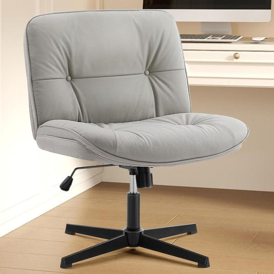 Silla Para Oficina Con Patas Cruzadas, OLIXIS, Gris