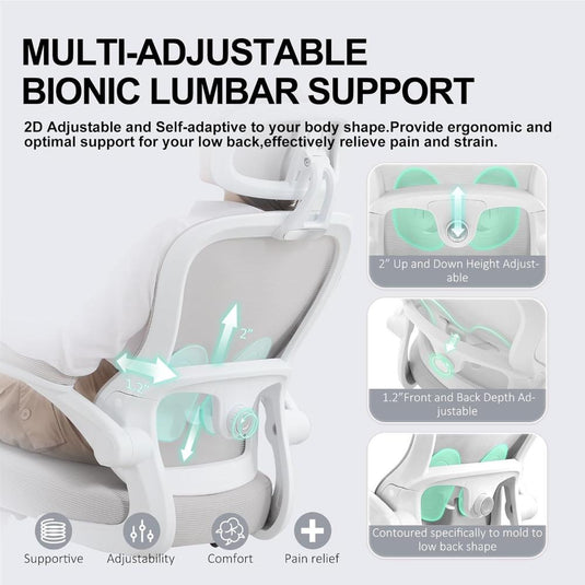 Silla De Oficina Ergonómica, TUKAN Gris