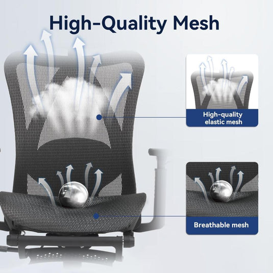 Silla De Oficina DFLIVE Negro Con Reposabrazos 3D