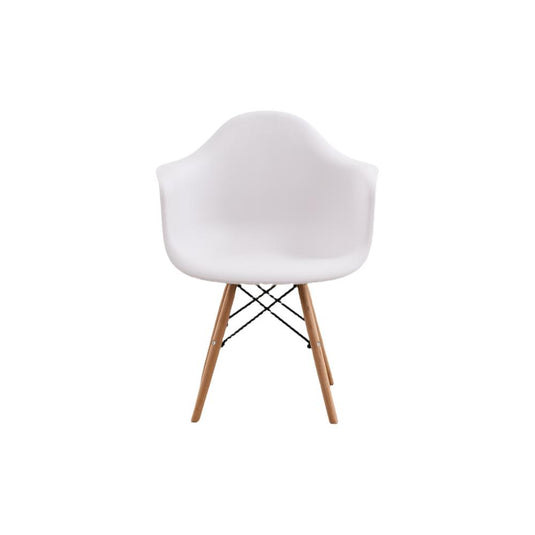 Combo Aura, Incluye Comedor y 4 Sillas con Espaldar en Color Blanco