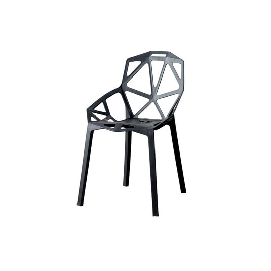 Silla Roxy, Color Negro, Con espaldar y diseño Moderno X4