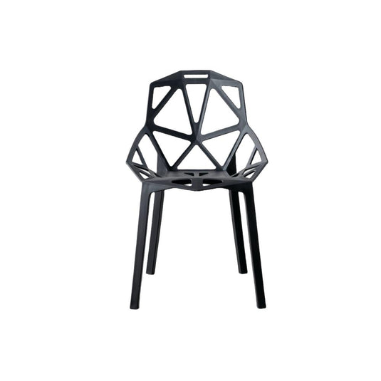 Silla Roxy, Color Negro, Con espaldar y diseño Moderno X4