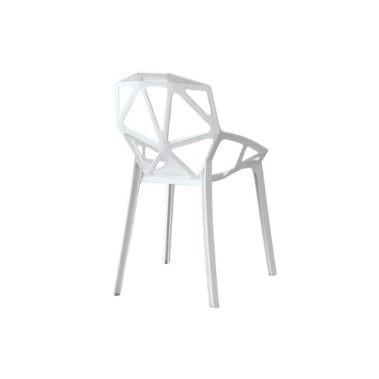 Silla Roxy, Color Blanco, Con espaldar y diseño Moderno