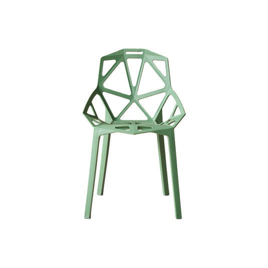 Set de 2 Sillas Roxy, Color Verde, con Espaldar y Diseño Moderno