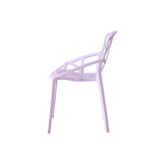 Silla Roxy, Color Lila, con Espaldar y Diseño Moderno