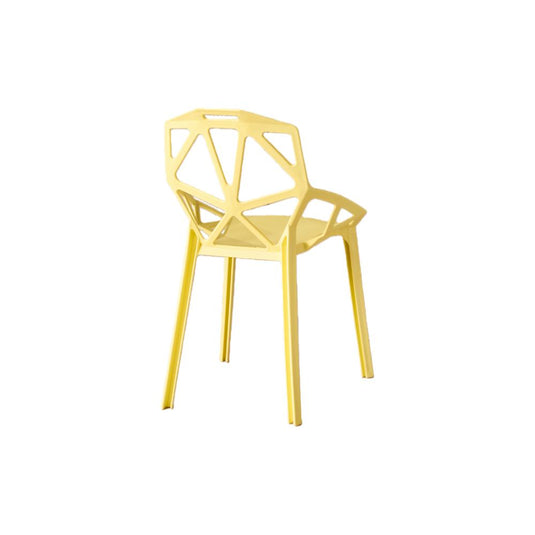 Set de 2 Sillas Roxy, Color Amarillo, con Espaldar y Diseño Moderno