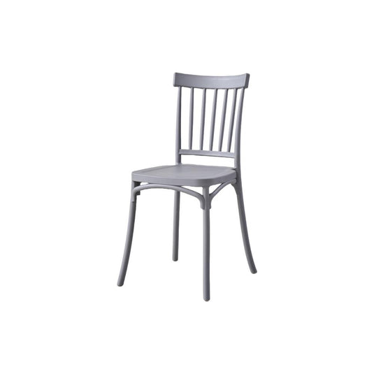 Silla Claus, Color Gris Oscuro, Con espaldar y diseño minimalista