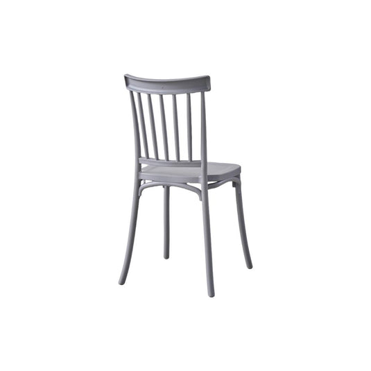 Silla Claus, Color Gris Oscuro, Con espaldar y diseño minimalista