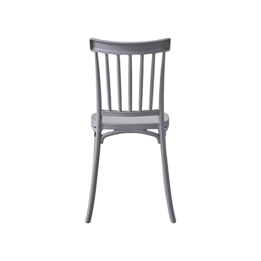 Silla Claus, Color Gris Oscuro, Con espaldar y diseño minimalista