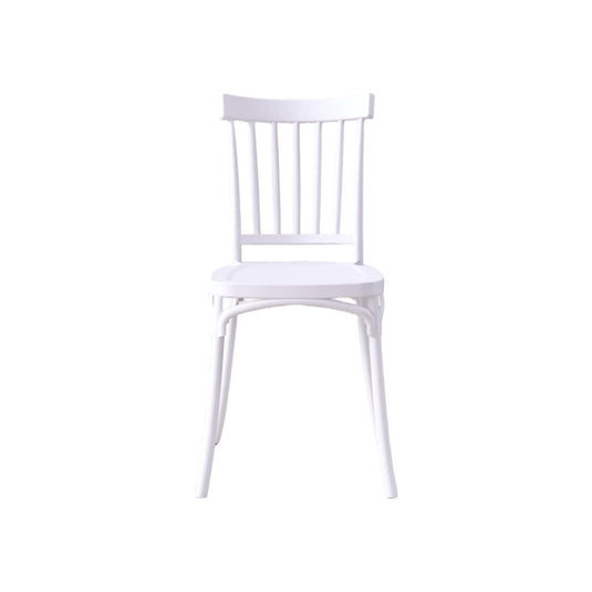 Silla Claus, Color Blanco, Con espaldar y diseño minimalista