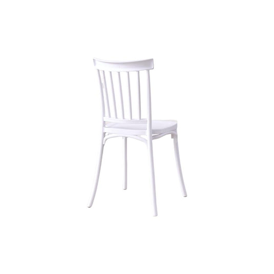 Silla Claus, Color Blanco, Con espaldar y diseño minimalista
