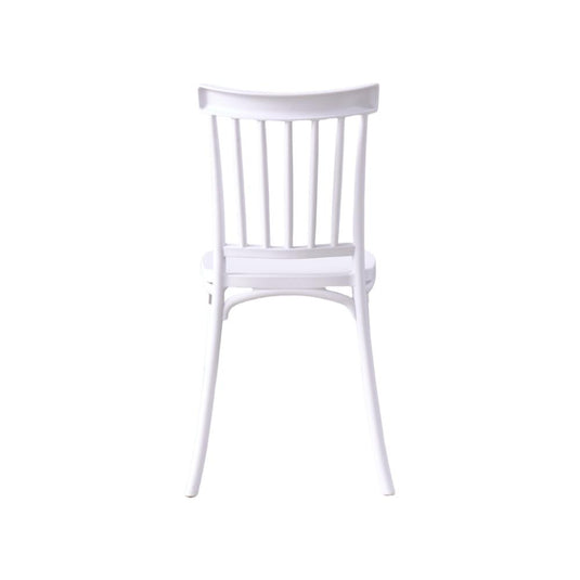 Silla Claus, Color Blanco, Con espaldar y diseño minimalista