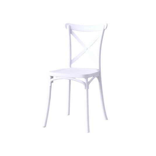 Silla Betany, Color Blanco, Con espaldar y diseño minimalista