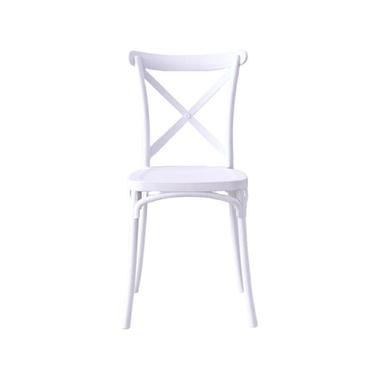 Silla Betany, Color Blanco, Con espaldar y diseño minimalista