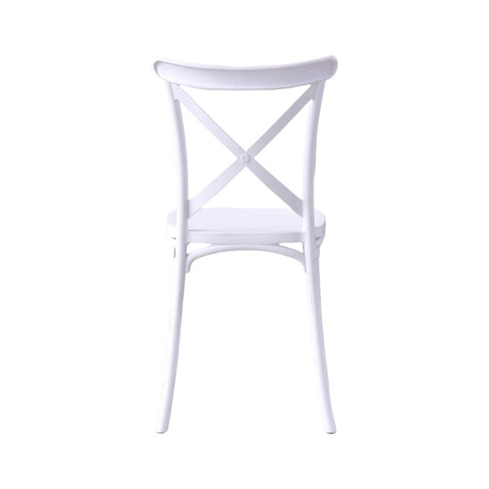 Silla Betany, Color Blanco, Con espaldar y diseño minimalista