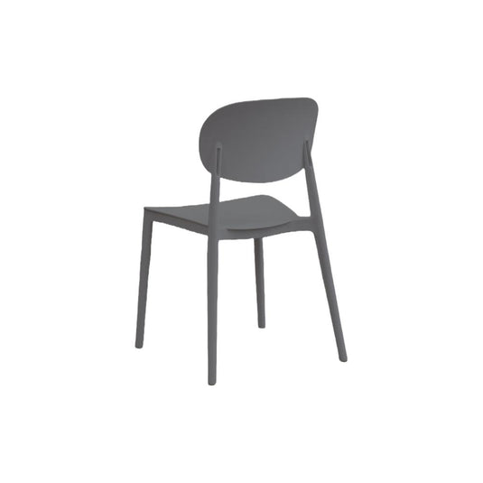 Silla Milan, Color Gris Oscuro, Con espaldar y diseño Moderno