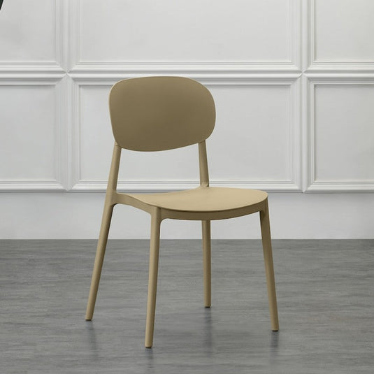 Set de 4 Sillas Milán, Color Khaki, con Espaldar y Diseño Moderno