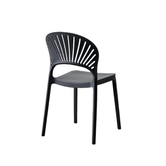 Set de 2 Sillas Paraíso, Color Negro, con Espaldar y Diseño Moderno