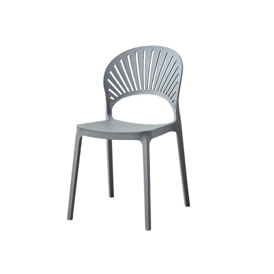 Set de 2 Sillas Paraíso, Color Gris Oscuro, con Espaldar y Diseño Moderno