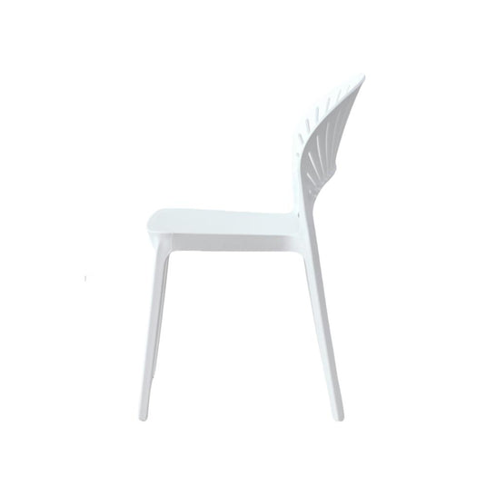 Set de 2 Sillas Paraíso, Color Blanco, con Espaldar y Diseño Moderno