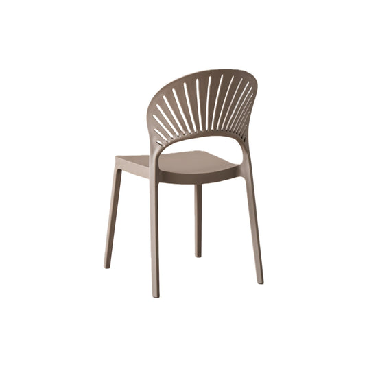 Silla Paraíso, Color Taupe, con Espaldar y Diseño Moderno