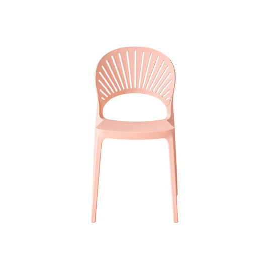 Set de 2 Sillas Paraíso, Color Mandarina, con Espaldar y Diseño Moderno