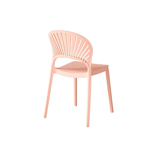 Silla Paraíso, Color Mandarina, con Espaldar y Diseño Moderno