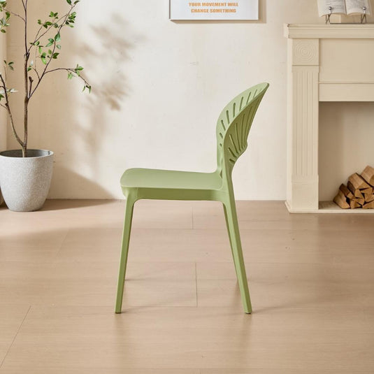 Set de 2 Sillas Paraíso, Color Verde, con Espaldar y Diseño Moderno