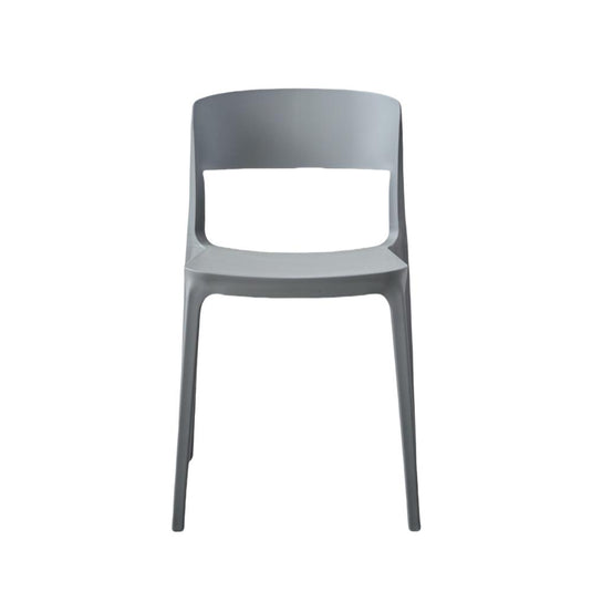 Silla Monaco, Color Gris Oscuro, Con espaldar y diseño Moderno X4