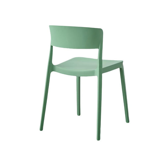 Silla Monaco, Color Verde Oliva, Con espaldar y diseño Moderno