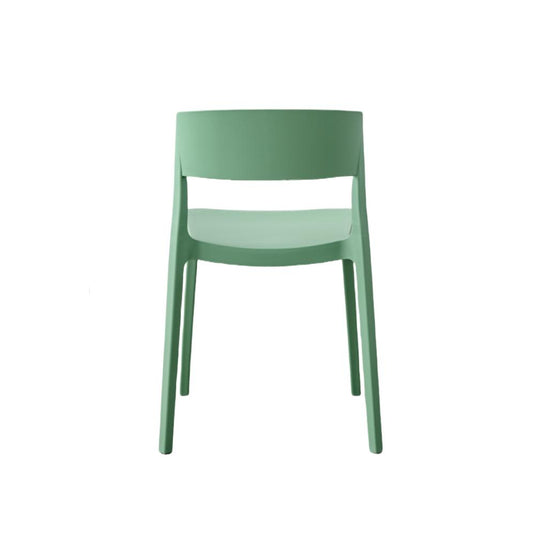 Set de 4 Sillas Mónaco, Color Verde Oliva, con Espaldar y Diseño Moderno