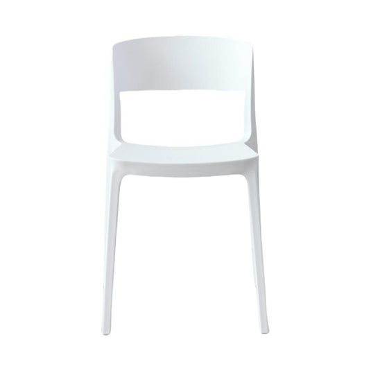 Set de 4 Sillas Mónaco, Color Blanco, con Espaldar y Diseño Moderno