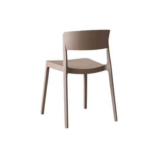 Silla Mónaco, Color Taupe, con Espaldar y Diseño Moderno