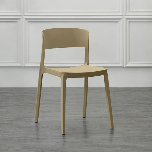 Silla Mónaco, Color Khaki, con Espaldar y Diseño Moderno