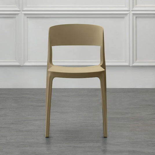 Set de 2 Sillas Mónaco, Color Khaki, con Espaldar y Diseño Moderno