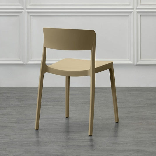 Silla Mónaco, Color Khaki, con Espaldar y Diseño Moderno