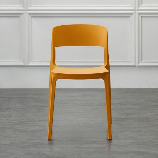 Set de 4 Sillas Mónaco, Color Naranja, Diseño Moderno