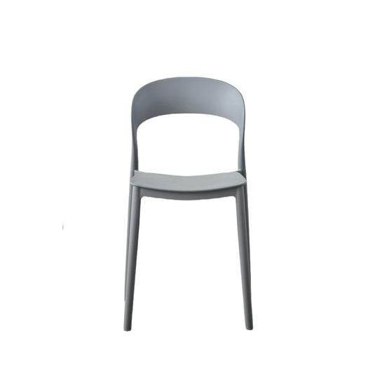 Set de 2 Sillas Patrick, Color Gris Oscuro, con Espaldar y Diseño Moderno