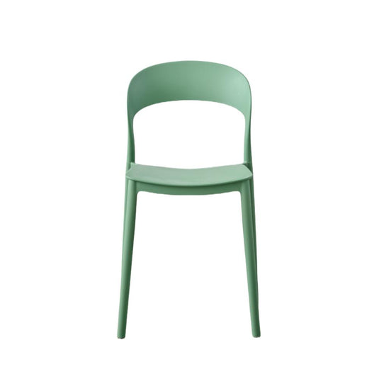 Set de 4 Sillas Patrick, Color Verde Oliva, con Espaldar y Diseño Moderno
