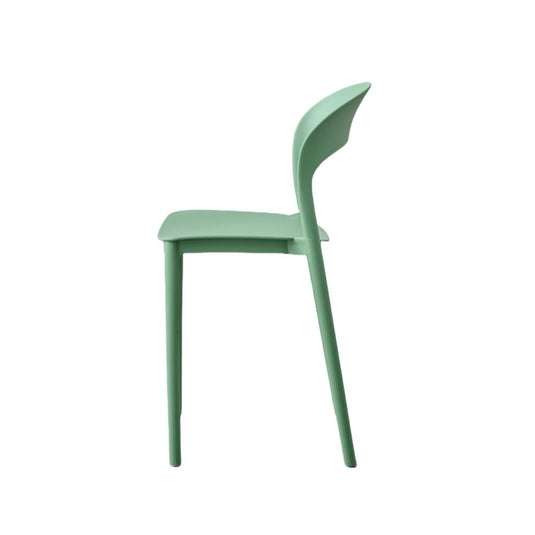 Set de 2 Sillas Patrick, Color Verde Oliva, con Espaldar y Diseño Moderno