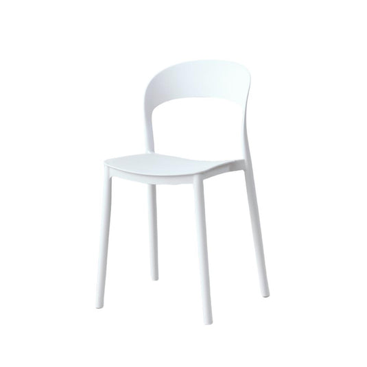 Set de 4 Sillas Patrick, Color Blanco, con Espaldar y Diseño Moderno