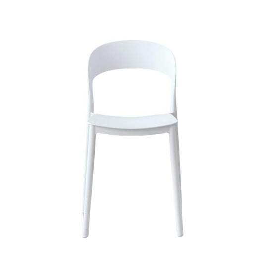Set de 2 Sillas Patrick, Color Blanco, con Espaldar y Diseño Moderno