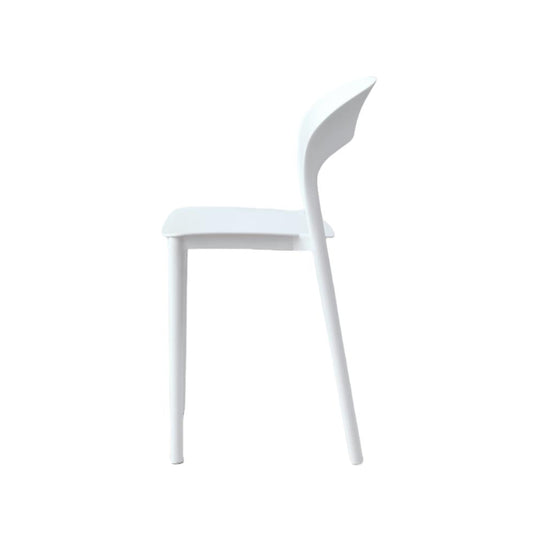 Silla Patrick, Color Blanco, Con espaldar y diseño Moderno X2