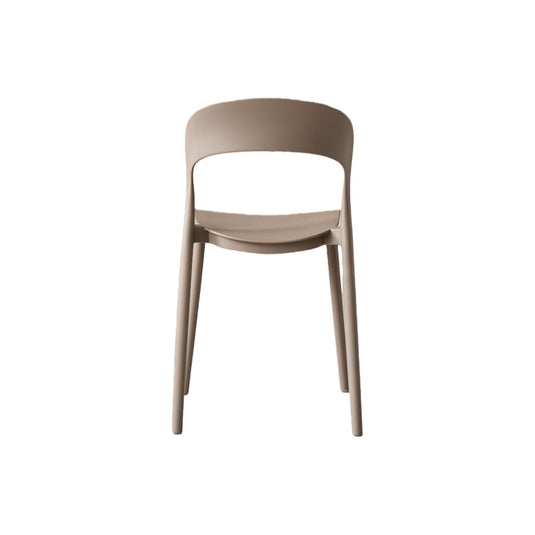 Silla Patrick, Color Taupe, con Espaldar y Diseño Moderno