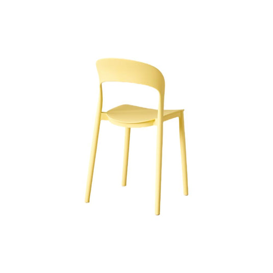Set de 4 Sillas Patrick, Color Amarillo, con Espaldar y Diseño Moderno