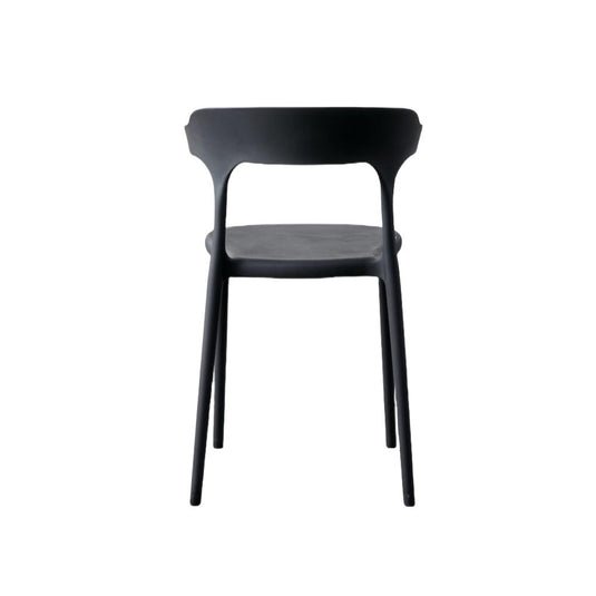 Silla Elena, Color Negro, Con espaldar y diseño Moderno