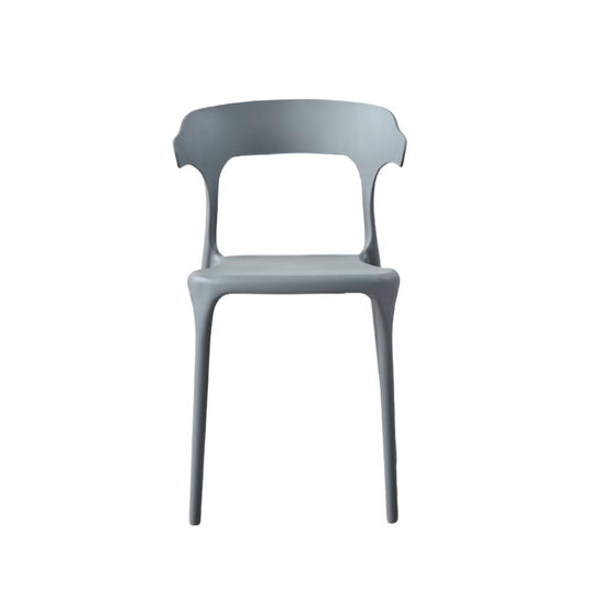 Silla Elena, Color Gris Oscuro, Con espaldar y diseño Moderno X4