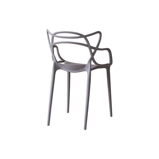 Set de 2 Sillas Palermo, Color Gris, con Espaldar y Diseño Moderno